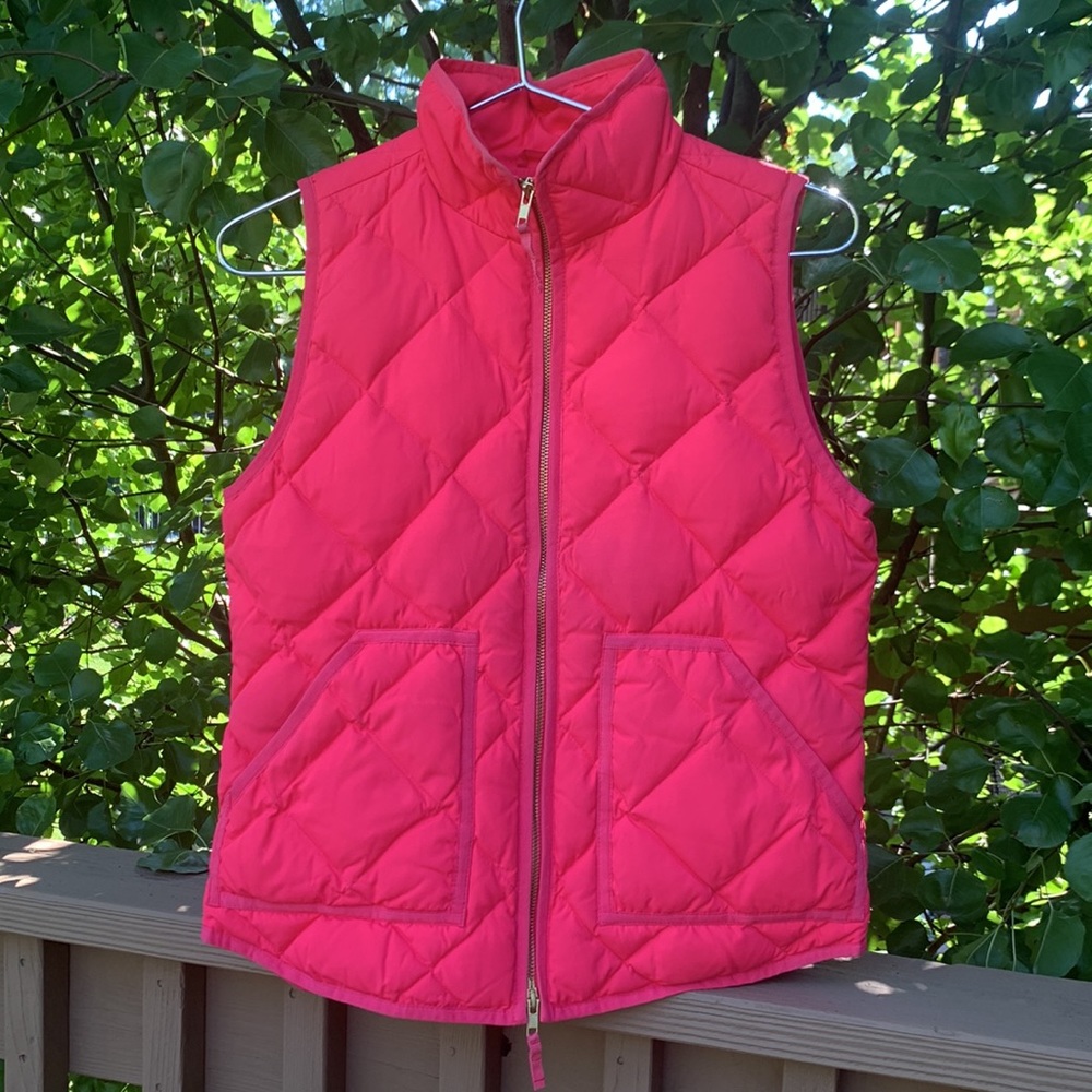 J Crew Down Front Zip Vest